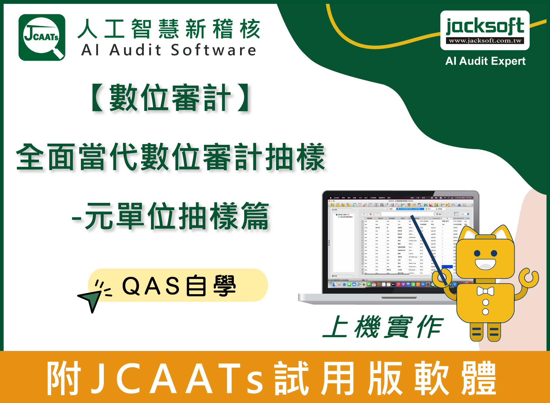 【數位審計】全面當代數位審計抽樣-元單位抽樣篇